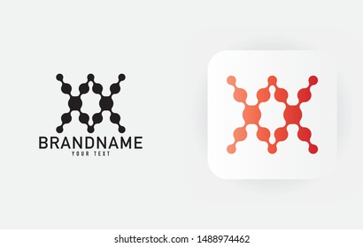 Creative minimal monochrome monogram symbol. Premium business logo for corporate identity. Minimalist logo design and simple element.