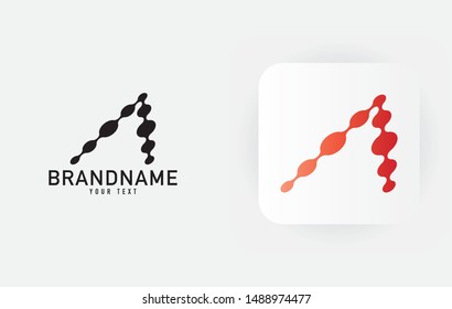 Creative minimal monochrome monogram symbol. Premium business logo for corporate identity. Minimalist logo design and simple element.
