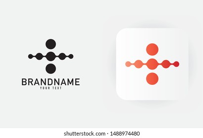 Creative minimal monochrome monogram symbol. Premium business logo for corporate identity. Minimalist logo design and simple element.