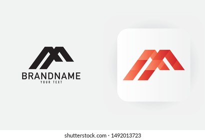 Creative minimal monochrome monogram symbol. Premium business logo for corporate identity. Minimalist logo design and simple element. Beautiful logo branding.