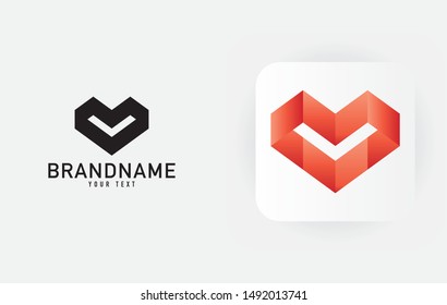 Creative minimal monochrome monogram symbol. Premium business logo for corporate identity. Minimalist logo design and simple element. Beautiful logo branding.