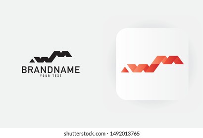 Creative minimal monochrome monogram symbol. Premium business logo for corporate identity. Minimalist logo design and simple element. Beautiful logo branding.