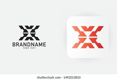 Creative minimal monochrome monogram symbol. Premium business logo for corporate identity. Minimalist logo design and simple element. Beautiful logo branding.