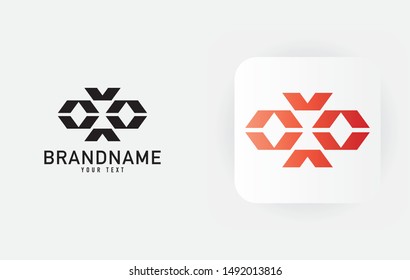 Creative minimal monochrome monogram symbol. Premium business logo for corporate identity. Minimalist logo design and simple element. Beautiful logo branding.