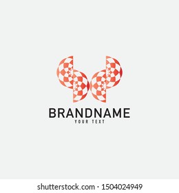 Creative minimal monochrome monogram symbol. Premium business logo for corporate identity. Minimalist logo design and simple element.