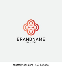 Creative minimal monochrome monogram symbol. Premium business logo for corporate identity. Minimalist logo design and simple element.