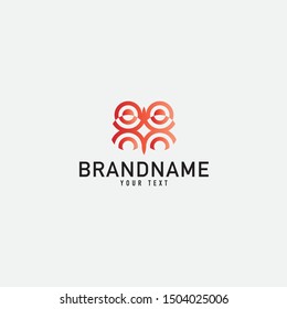 Creative minimal monochrome monogram symbol. Premium business logo for corporate identity. Minimalist logo design and simple element.