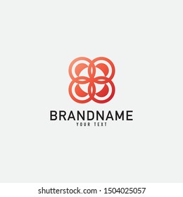 Creative minimal monochrome monogram symbol. Premium business logo for corporate identity. Minimalist logo design and simple element.