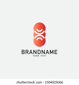 Creative minimal monochrome monogram symbol. Premium business logo for corporate identity. Minimalist logo design and simple element.