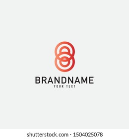 Creative minimal monochrome monogram symbol. Premium business logo for corporate identity. Minimalist logo design and simple element.