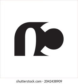 Creative minimal nc logo design concept