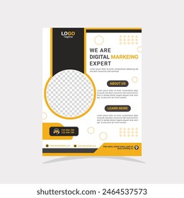 Creative Minimal new flyer design template.