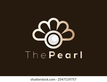 Creative and minimal pearl logo design. Modern colorful pearl logo