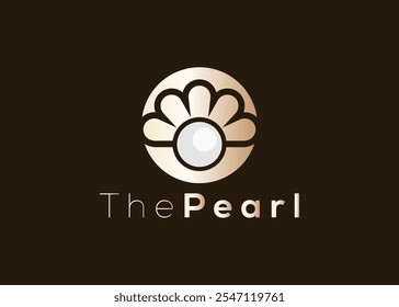 Creative and minimal pearl logo design. Modern colorful pearl logo
