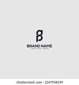 Creative minimal PG GP letter business logo initial based Monogram icon vector.