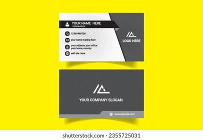 Creative minimal professional business card design