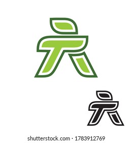 Plantilla de diseño de logotipo de R mínima creativa