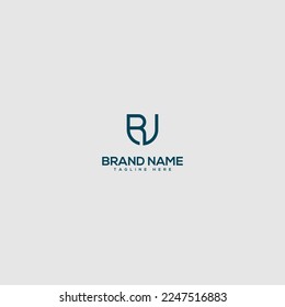 Creative minimal RU UR letter business logo initial based Monogram icon vector.