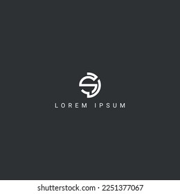 Creative minimal SD DS letter business logo initial based Monogram icon vector.