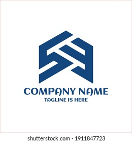 Creative minimal SE building logo symbol