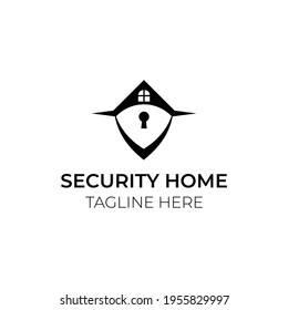 Plantilla de diseño de logotipo de seguridad mínima creativa