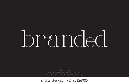 Creative minimal shape alphabet fonts. Typography vintage vector illustration
