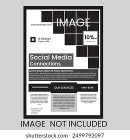 CREATIVE MINIMAL SIMPLE BUSINESS MODERN A4 SINGLE SIDED-FLYER-DESIGN-TEMPLATE-