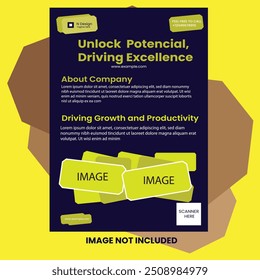 CREATIVE MINIMAL SIMPLE BUSINESS MODERN A4 SINGLE SIDED FLYER DESIGN TEMPLATE