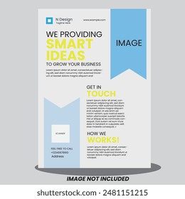 CREATIVE MINIMAL SIMPLE BUSINESS-MODERN A4 SINGLE-SIDED FLYER DESIGN-TEMPLATE 