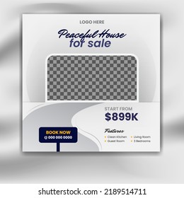 Creative minimal square social media promotion templates. Editable banner. real estate themes. Vector illustration for instagram post. Photo holder provided