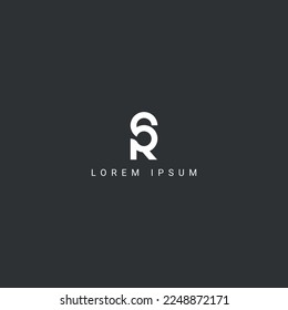 Creative minimal SR RS letter business logo initial based Monogram icon vector.