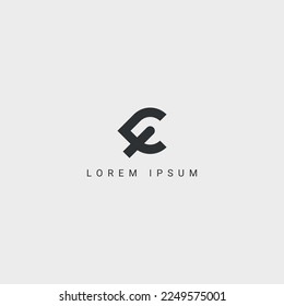 Creativo minimo TC letra CT logotipo de negocio basado inicialmente en el vector de icono Monograma.