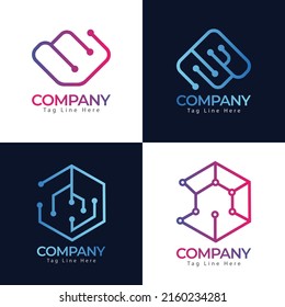 Creative Minimal Technology Some Logo Set, Premium Vector Quality Logo Design For Free Download.