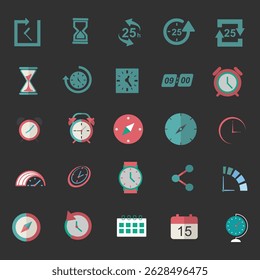 A Creative Minimal Watch Icon Set