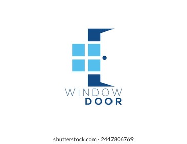 Creative and minimal window and door logo vector template