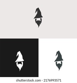 Creative minimal wizard warlock logo