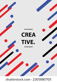 creative minimalis background with shape dynamic