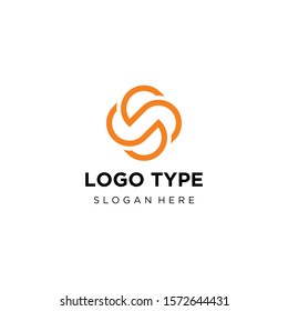 Creative minimalism business logotype icon symbol. Letter vector line logo design.