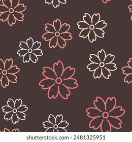 Creative minimalist Abstract art background.and Drawn doodle Scribble floral plants banner for  fabric or wallpaper