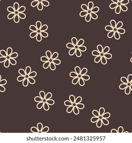 Creative minimalist Abstract art background.and Drawn doodle Scribble floral plants banner for  fabric or wallpaper