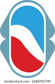 Logotipo de emblema abstrato minimalista criativo 