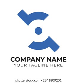 Diseño de logotipo comercial minimalista en monograma abstracto creativo para su empresa