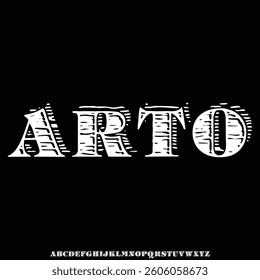 Creative minimalist art deco alphabet display font vector. Modern linear typeface