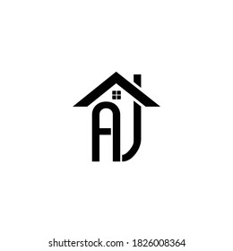Creative minimalist AV design logo initials and home logo