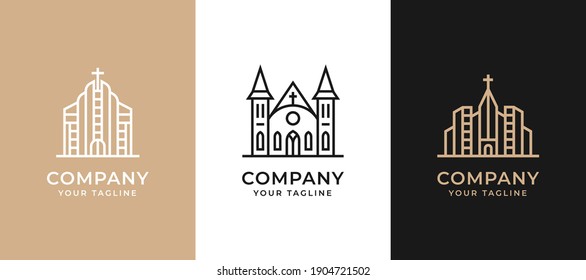 Kreatives minimalistisches Design mit Logo-Design mit Concept Line Art. Vektorgrafik.	
