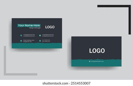 Creative minimalist Business card design  