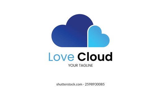 creative minimalist cloud logo design