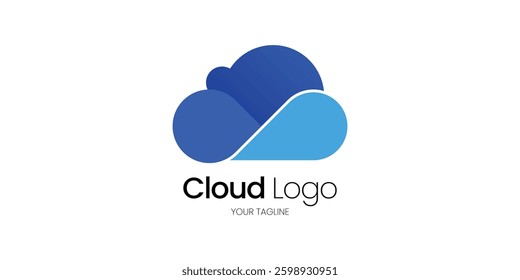 creative minimalist cloud logo design