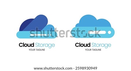 creative minimalist cloud logo design