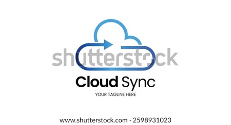 creative minimalist cloud logo design